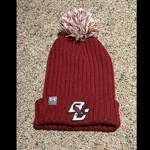 Boston College Beanie under armour red winter BC